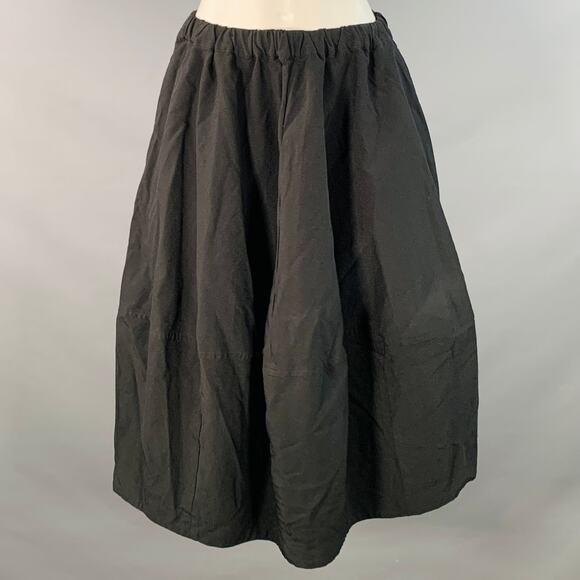 COMME des GARCONS Size XS Black Polyester Elastic Waistband Skirt - Picture 1 of 4